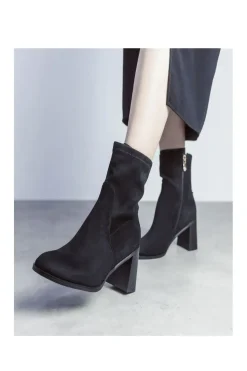 'Marylou' Alcantara Heeled Boots