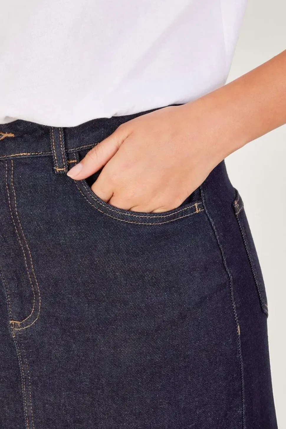 'Mia' Denim Maxi Skirt