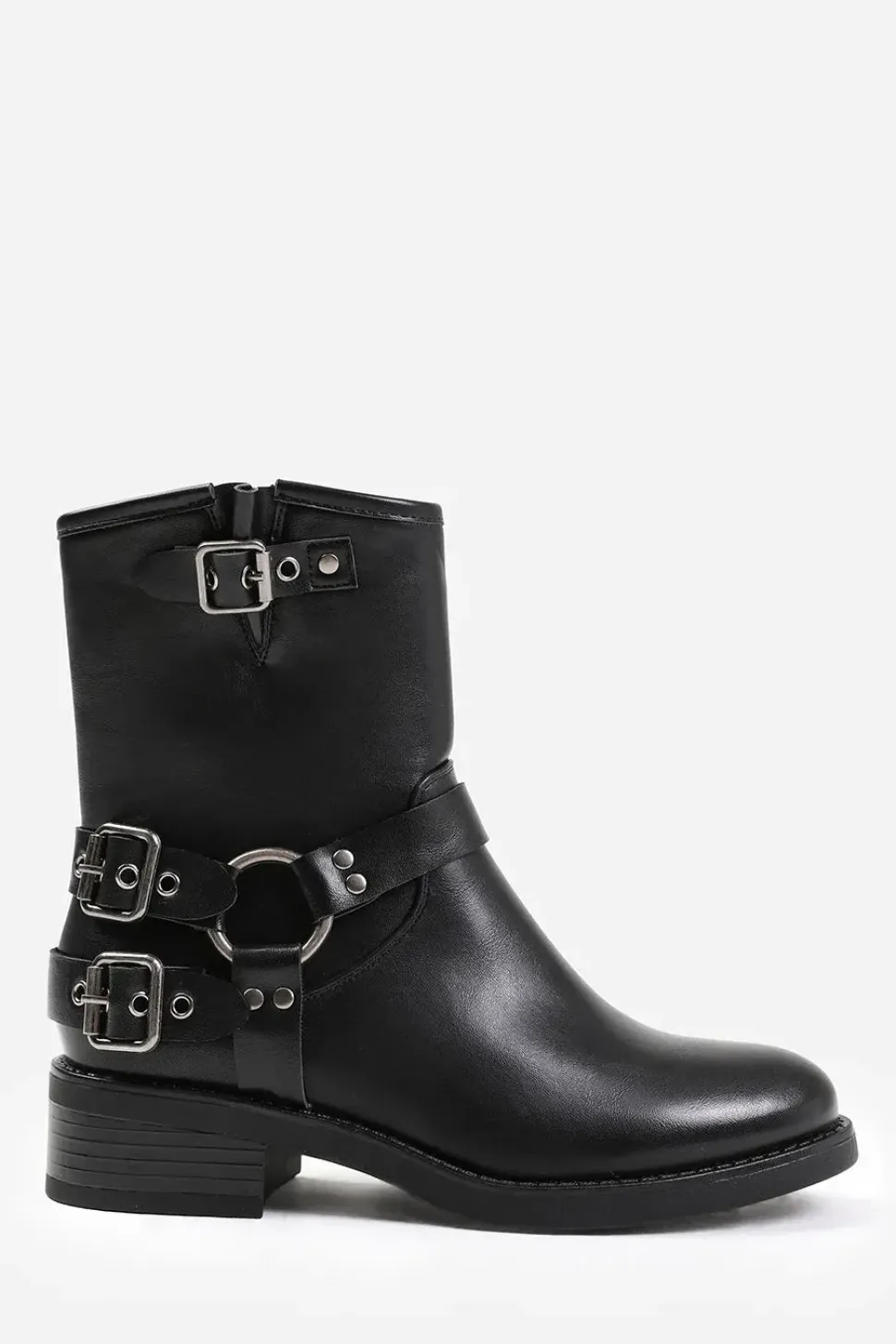 'Micah' Ankle Boot With Buckle Detailing
