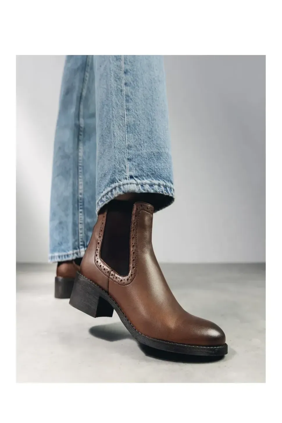 'Millia' Leather Chelsea Boots