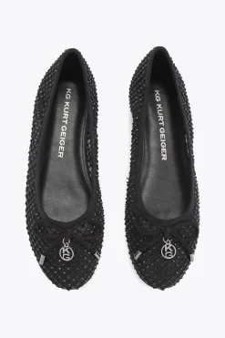 'Mindy Gem' Suedette Flats