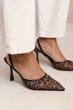 'Minsk' Wide Fit Pointed Toe Heels With Strap