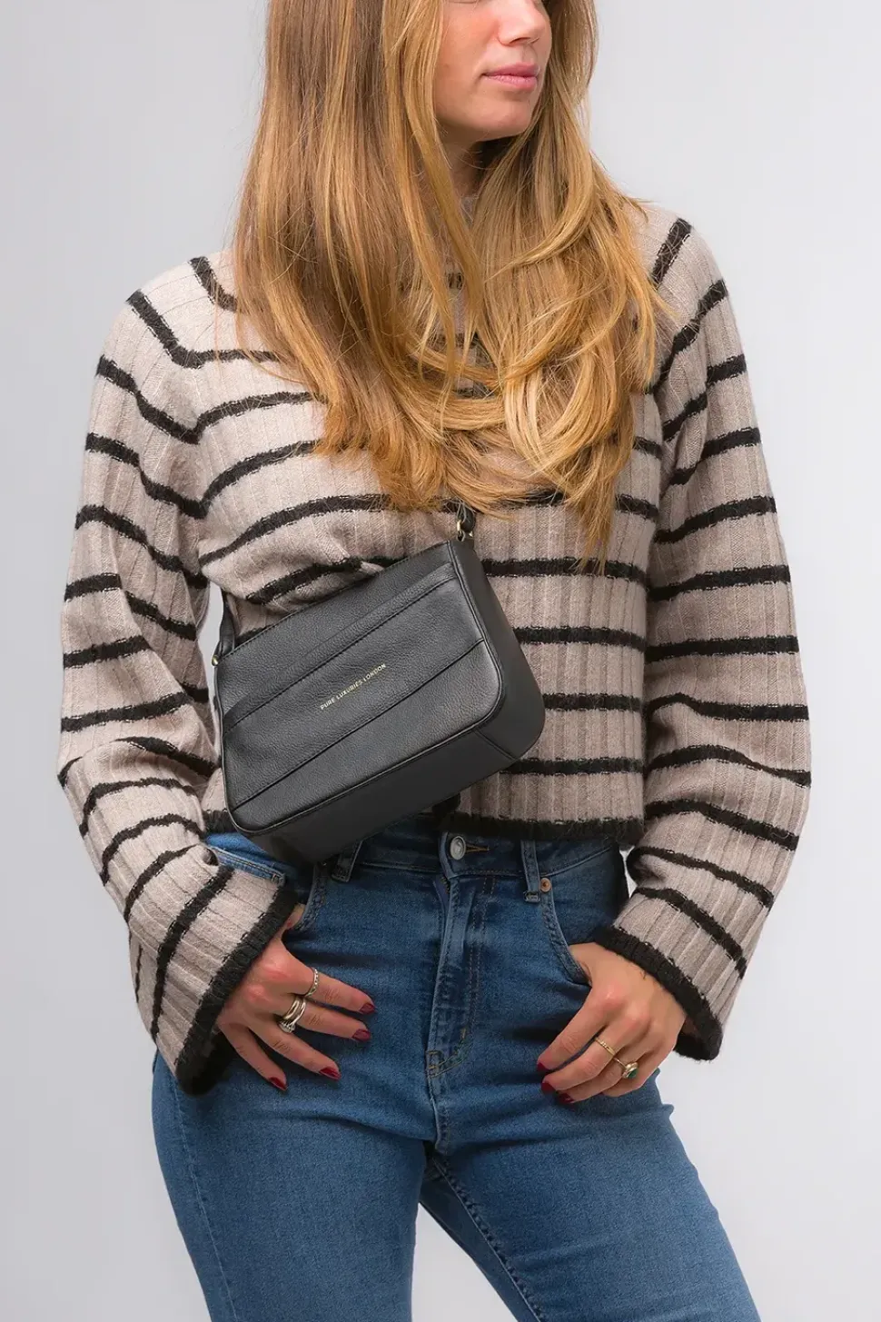 'Monica' Nappa Leather Cross Body Bag