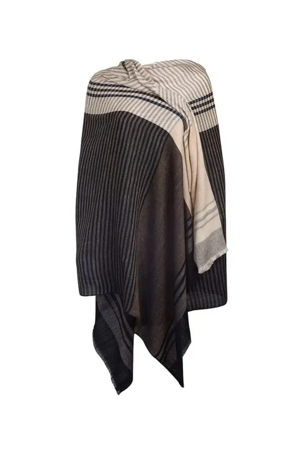 'Mono' Cashmere & Merino Wool Throw