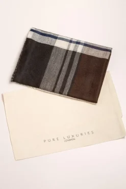 'Mono' Cashmere & Merino Wool Throw