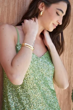 'Moulin' Sequin V Neck Cami Dress