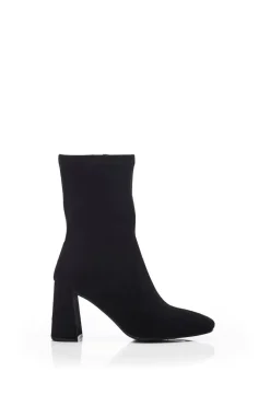 'Myler' Alcantara Heeled Boots