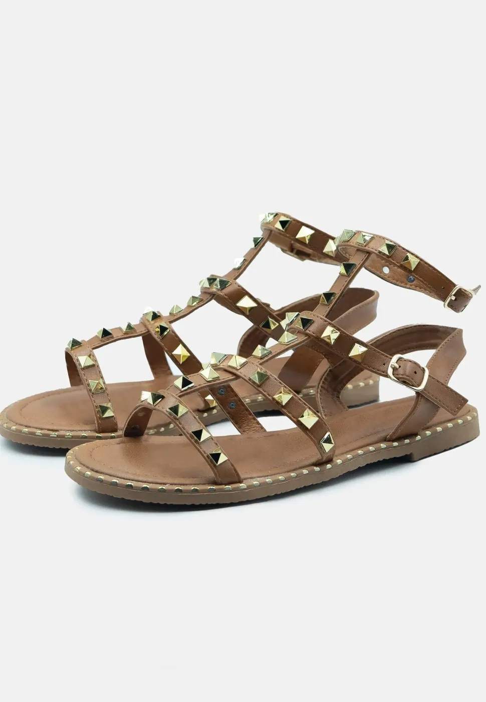 'Natalia' Studded Gladiator Sandals