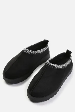 'Oak' Aztec Detail Faux Fur Lining Mini Boots