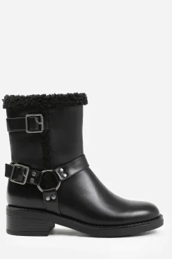 'Olivia' Ankle Boot With Buckle Detailing