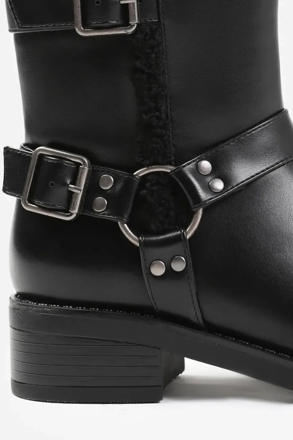 'Olivia' Ankle Boot With Buckle Detailing