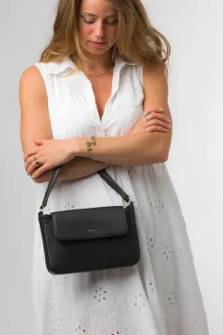 'Olivia' Nappa Leather Evening Bag