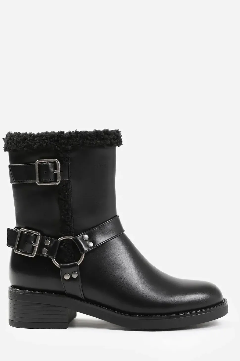 'Olivia' Wide Fit Ankle Boot With Buckle Detailing