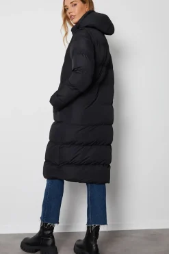 'Ony' Longline Hooded Puffer Jacket
