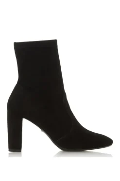 'Optical' Suede Sock Boots