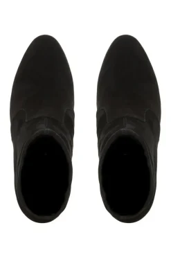 'Optical' Suede Sock Boots