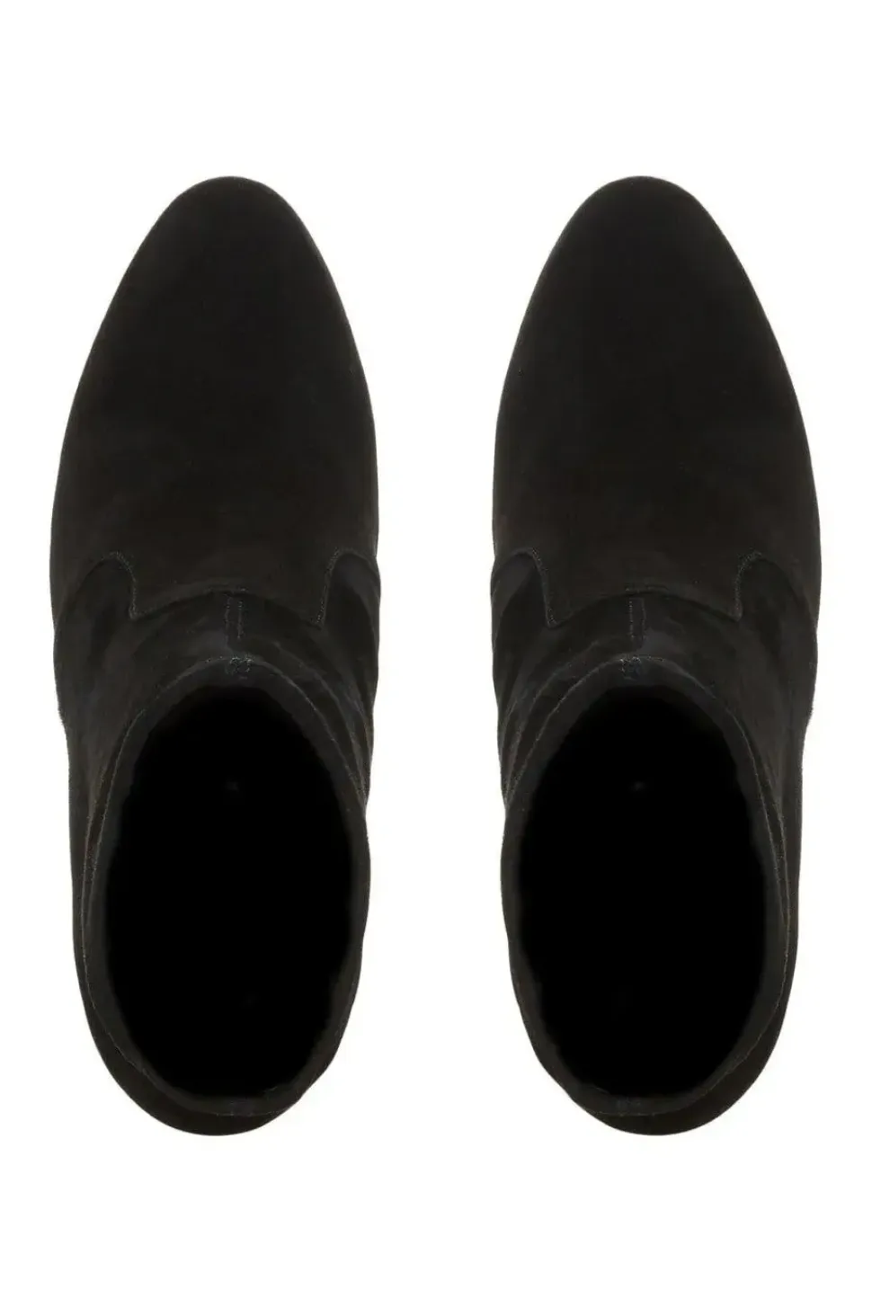 'Optical' Suede Sock Boots