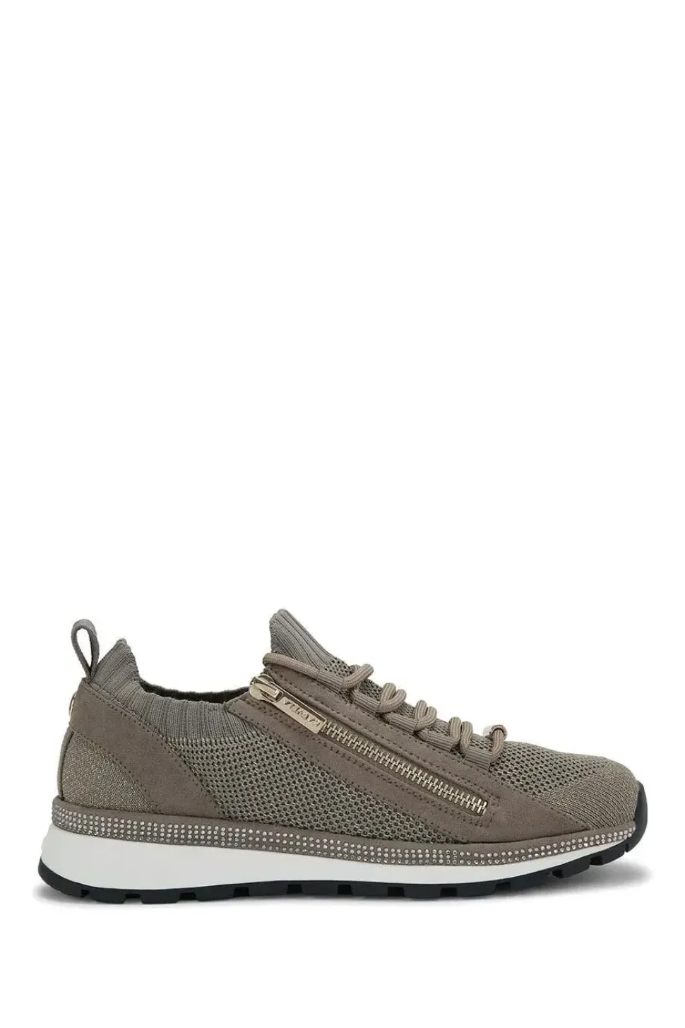 'Pace Zip Knit' Fabric Trainers