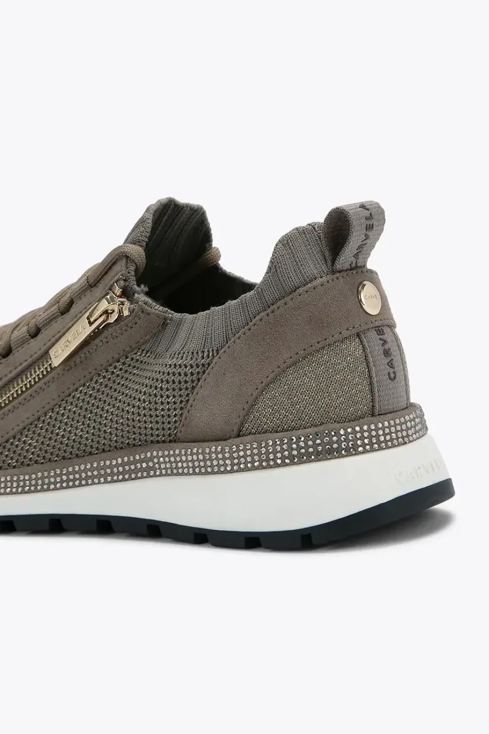 'Pace Zip Knit' Fabric Trainers