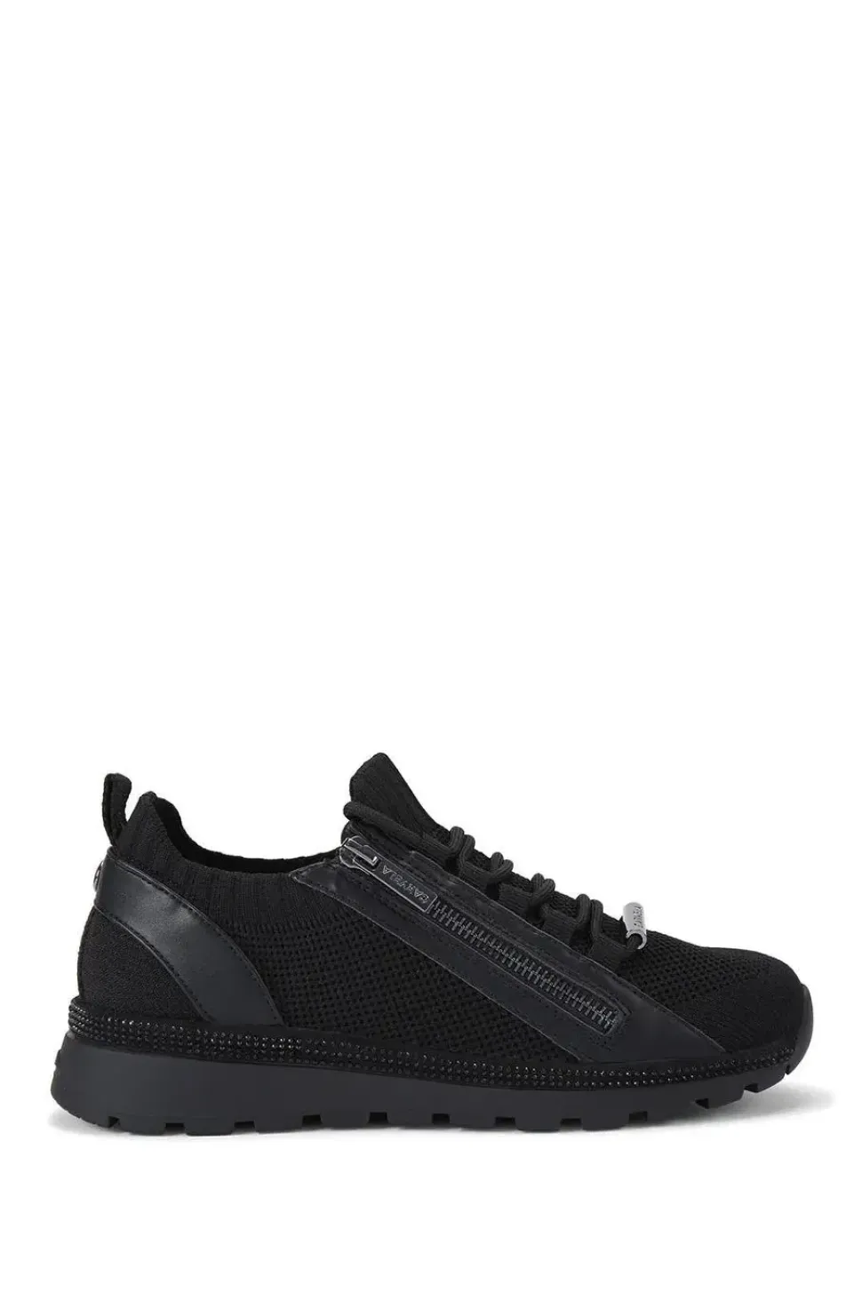 'Pace Zip Knit' Fabric Trainers