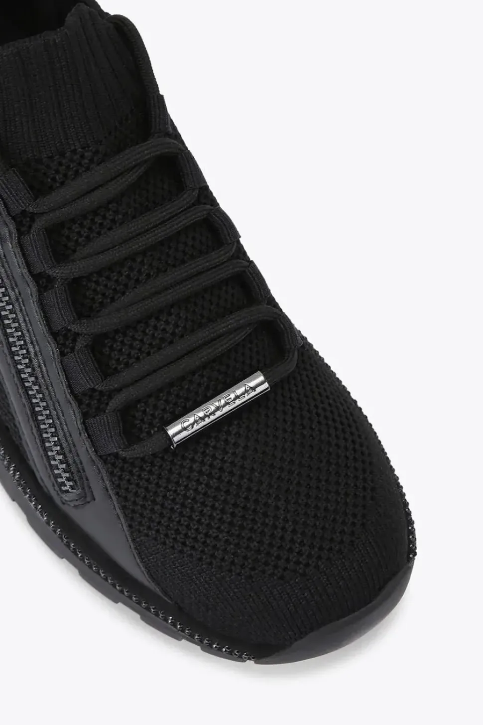 'Pace Zip Knit' Fabric Trainers