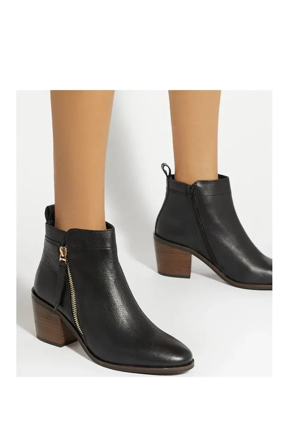 'Paicing' Leather Ankle Boots