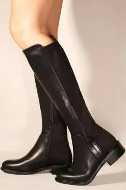'Parker' Knee High Boots With Side Zip