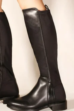 'Parker' Knee High Boots With Side Zip