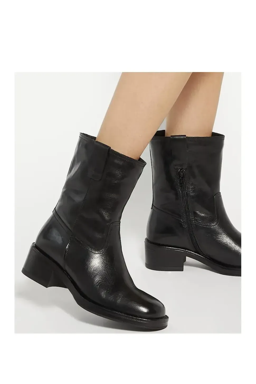 'Paytyn' Leather Biker Boots
