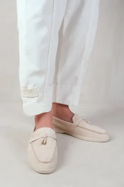 'Pegasus' Slip On Trim Loafers With Accessory Detailing