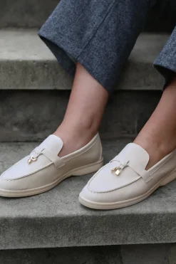 'Pegasus' Wide Fit Slip On Trim Loafers With Accessory Detailing