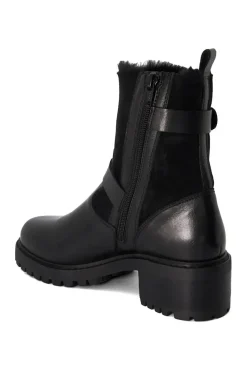 'Perform' Leather Biker Boots
