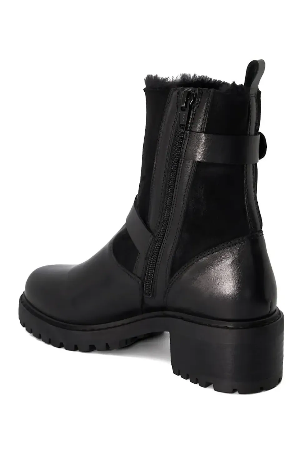'Perform' Leather Biker Boots