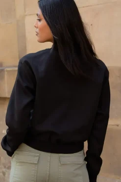 'Phia' Patch Pocket Utility Bomber Jacket