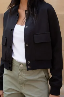 'Phia' Patch Pocket Utility Bomber Jacket