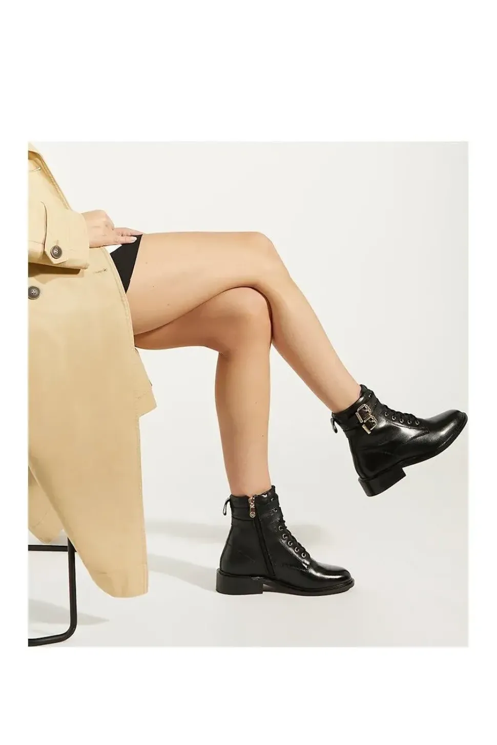 'Phyllis' Leather Ankle Boots