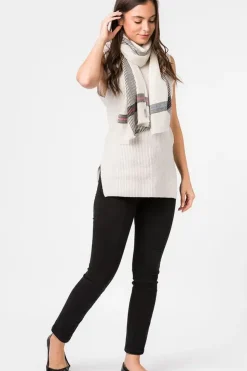 'Pixel' Cashmere & Merino Wool Scarf