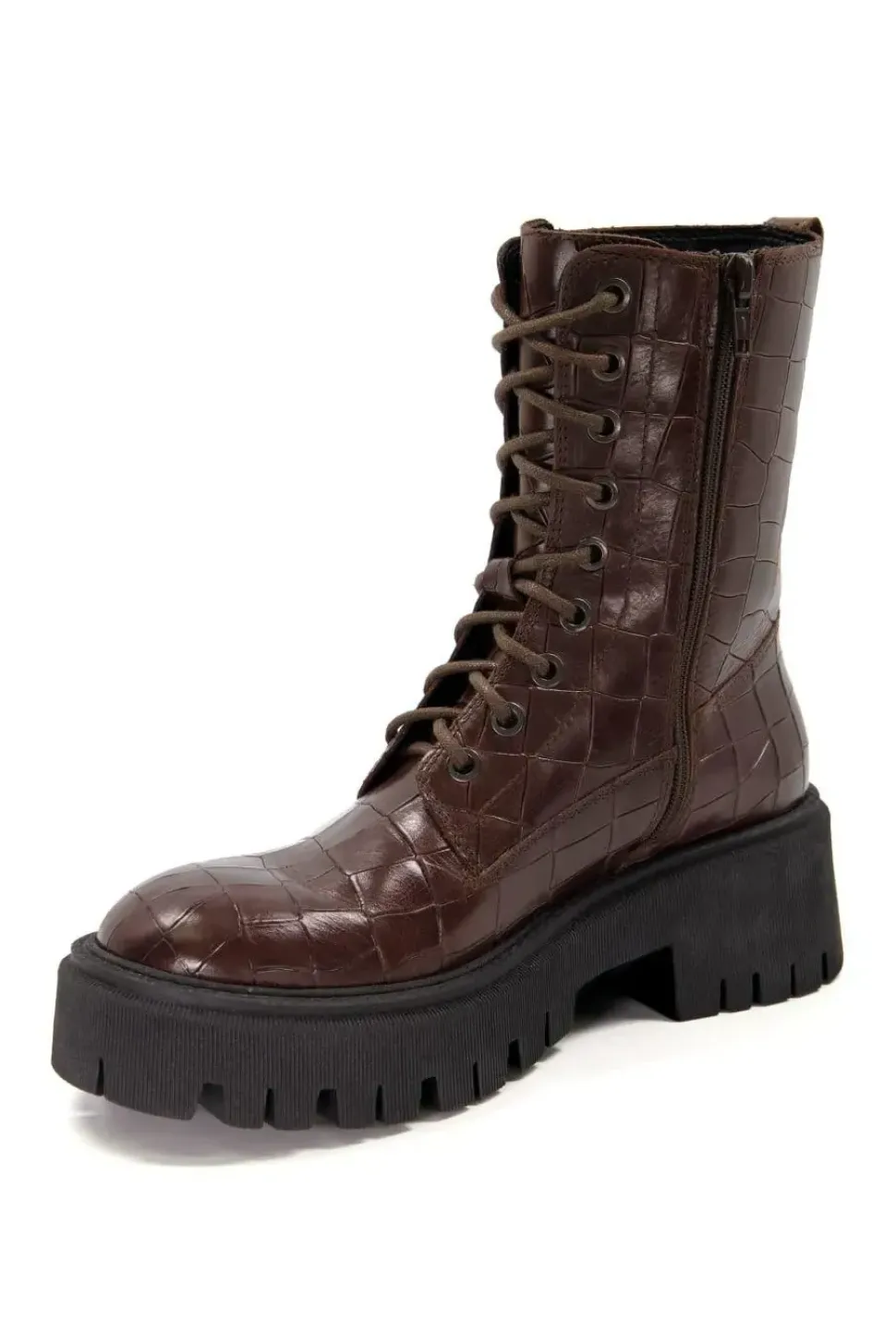 'Play' Leather Lace Up Boots