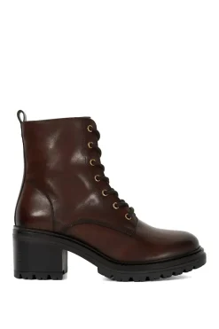 'Plotted' Leather Ankle Boots
