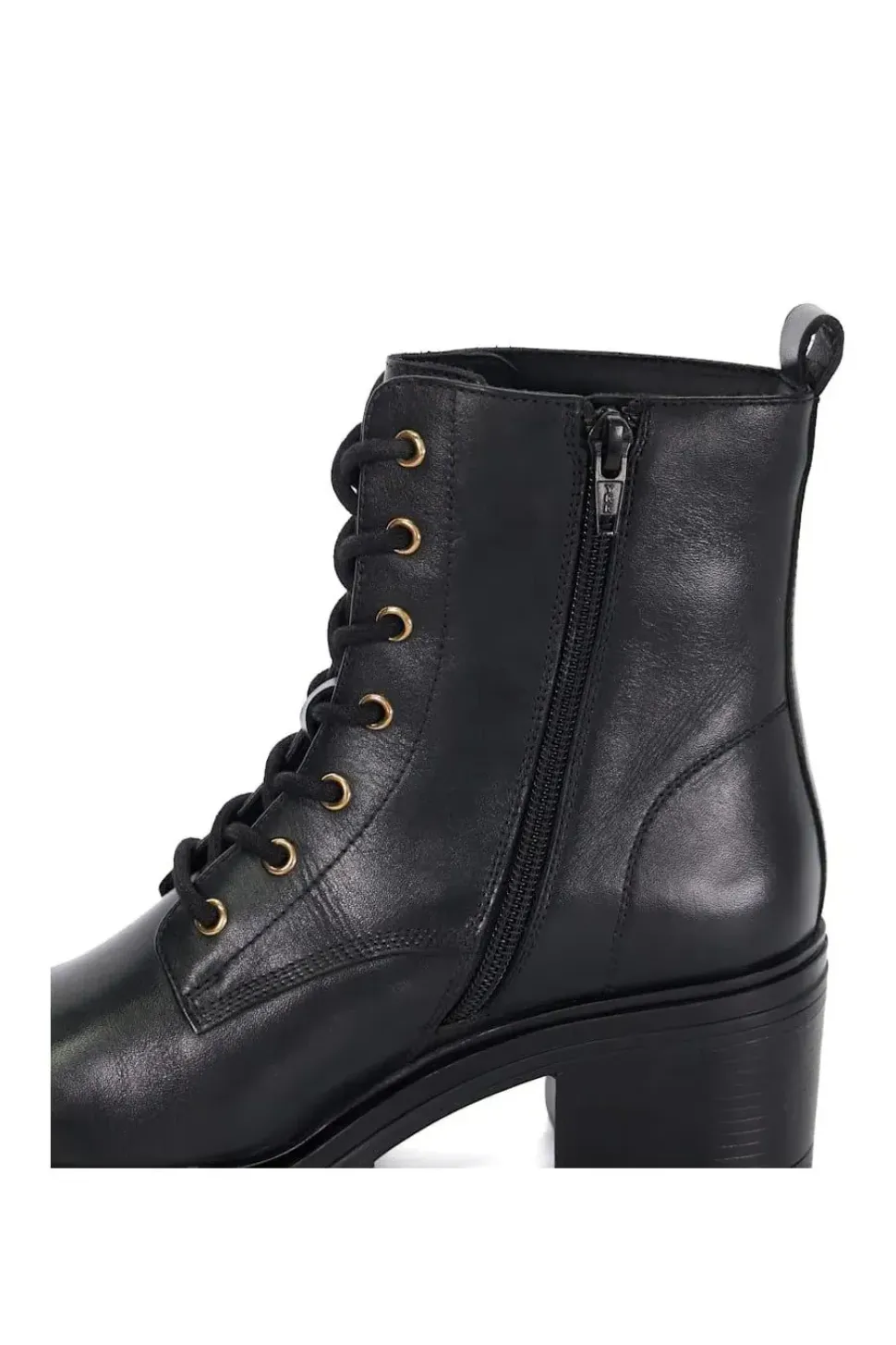 'Plotted' Leather Ankle Boots