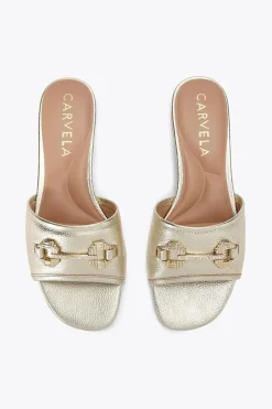 'Poise Mule' Leather Flats