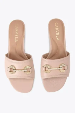 'Poise Mule' Leather Flats