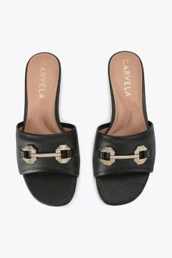 'Poise Mule' Leather Flats