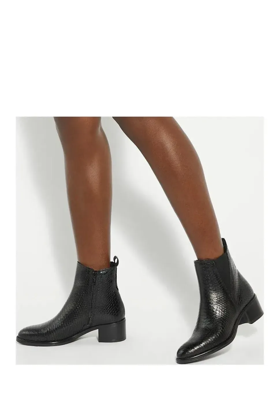 'Pouring' Leather Ankle Boots