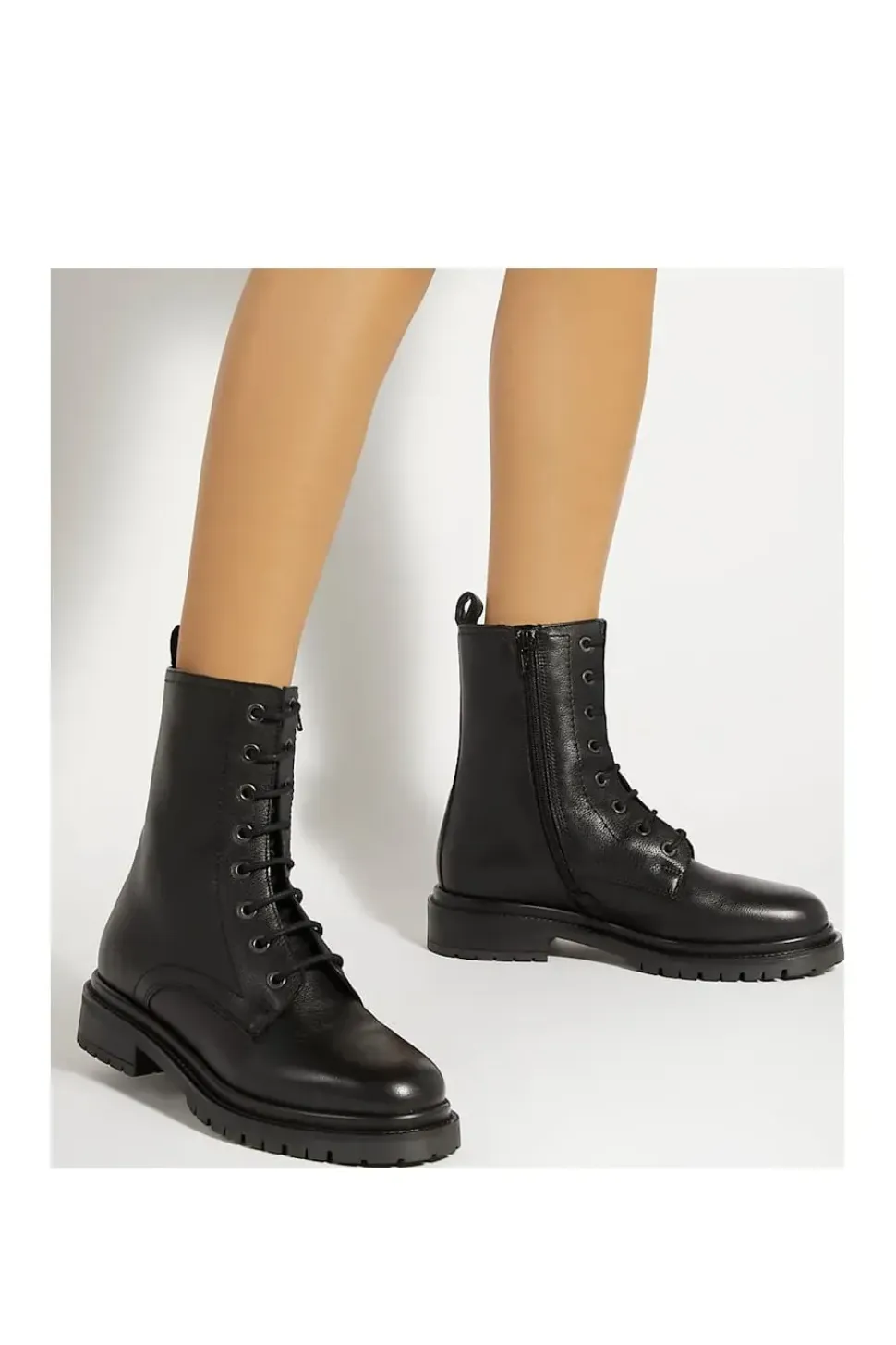 'Prestonne' Leather Biker Boots