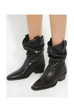 'Prims' Leather Ankle Boots