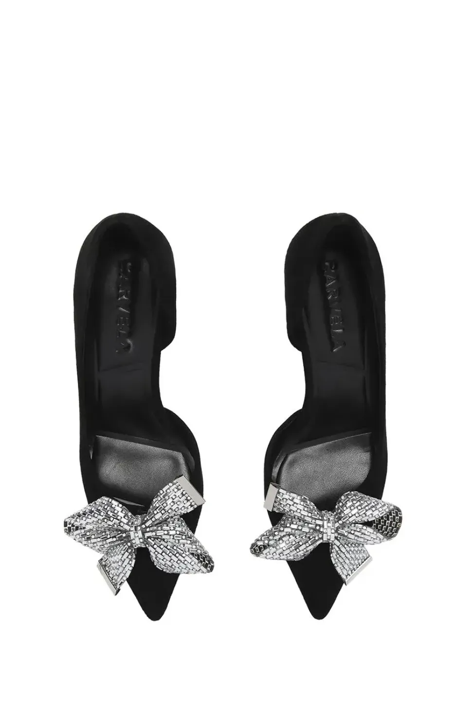 'Regal Bow Court 90' Suede Heels