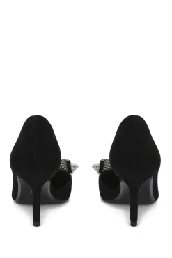 'Regal Bow Court 90' Suede Heels