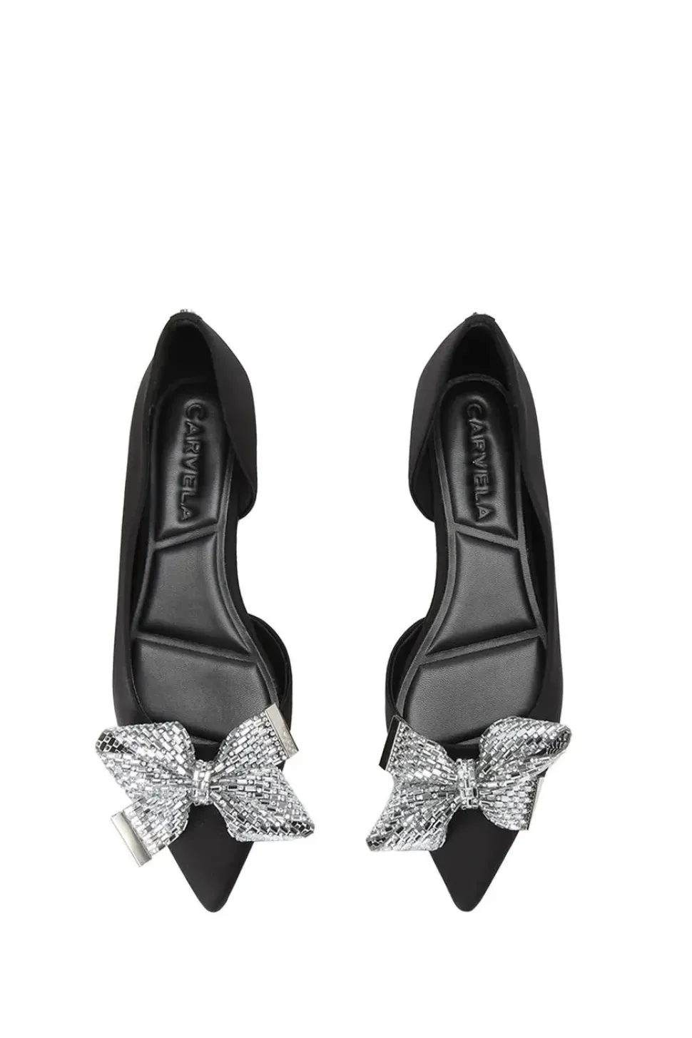 'Regal Bow Flat' Satin Flats