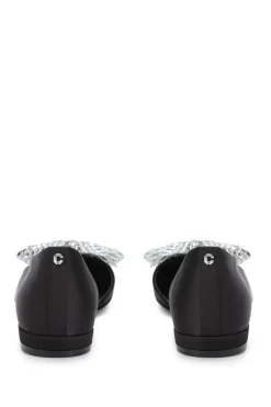 'Regal Bow Flat' Satin Flats